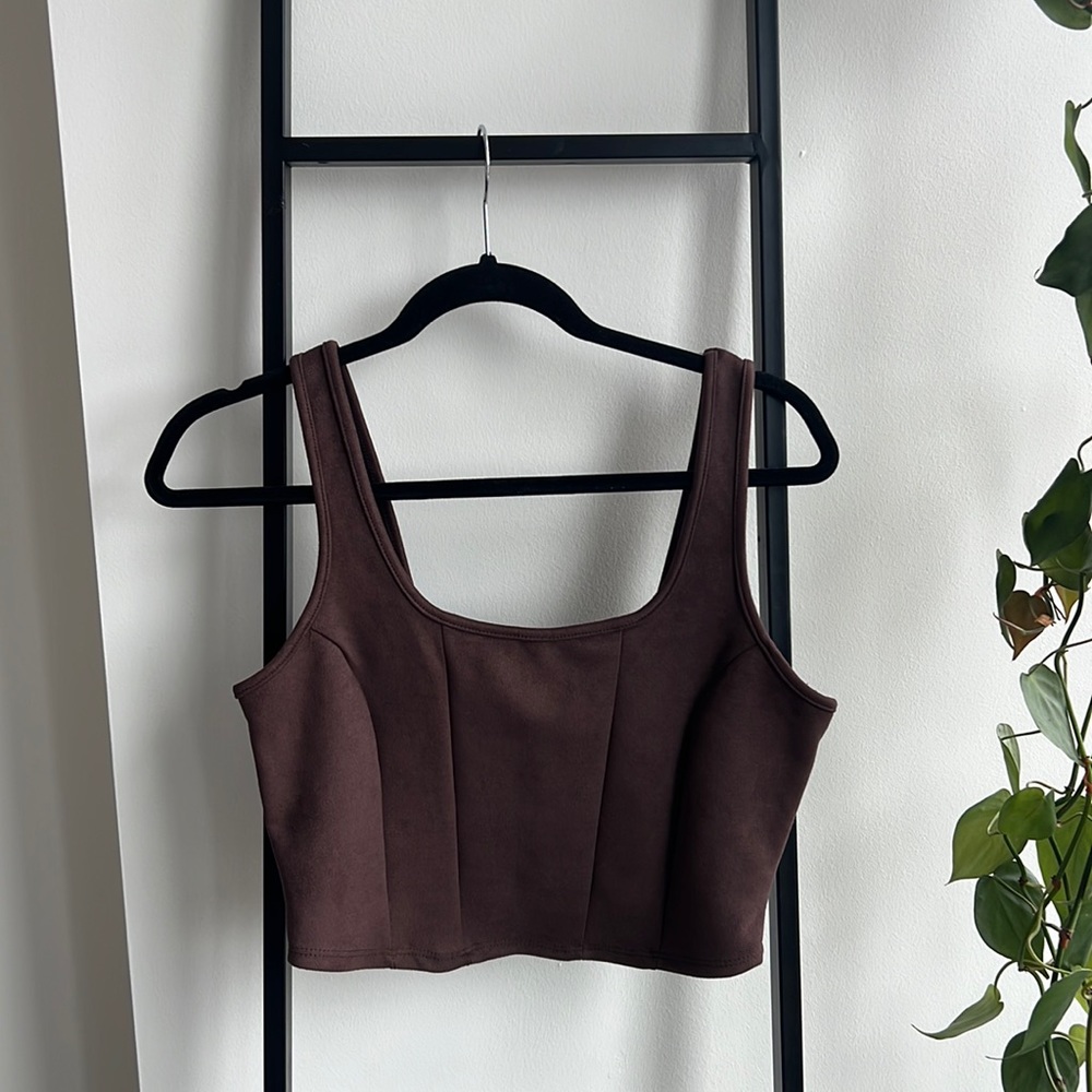 Chocolate brown top